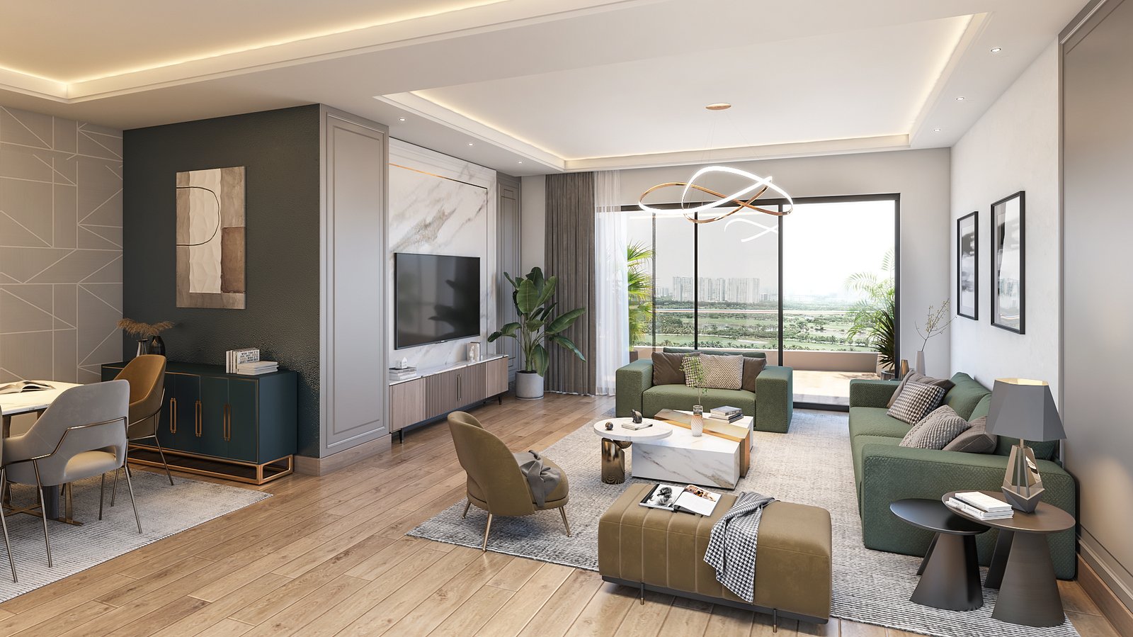 A Lounge at Gazebo Apartments