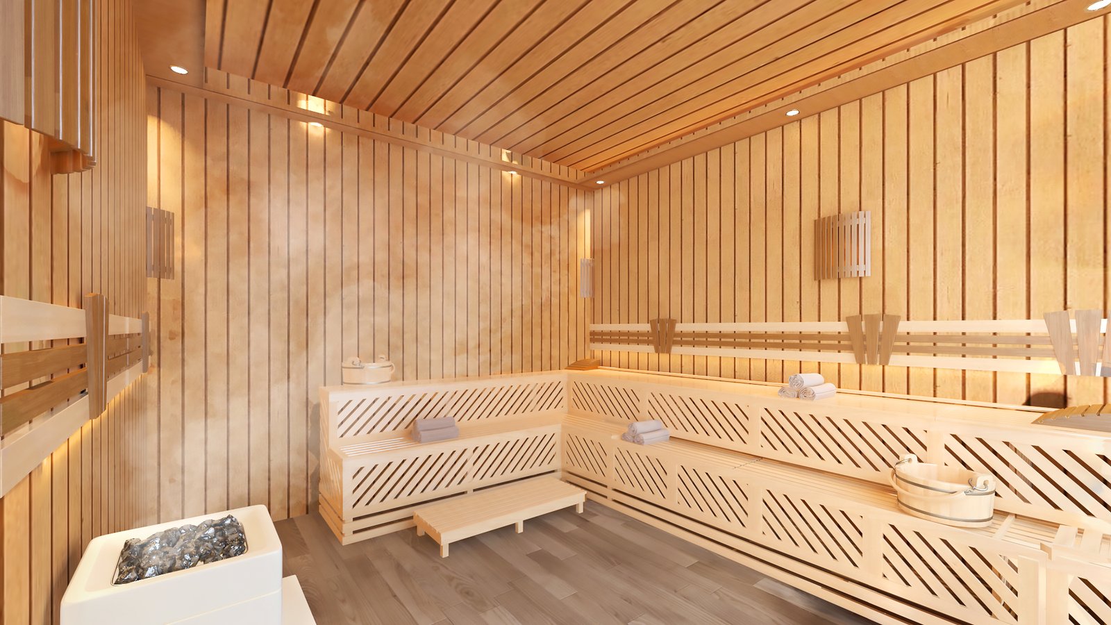 Sauna at Gazebo Apartments