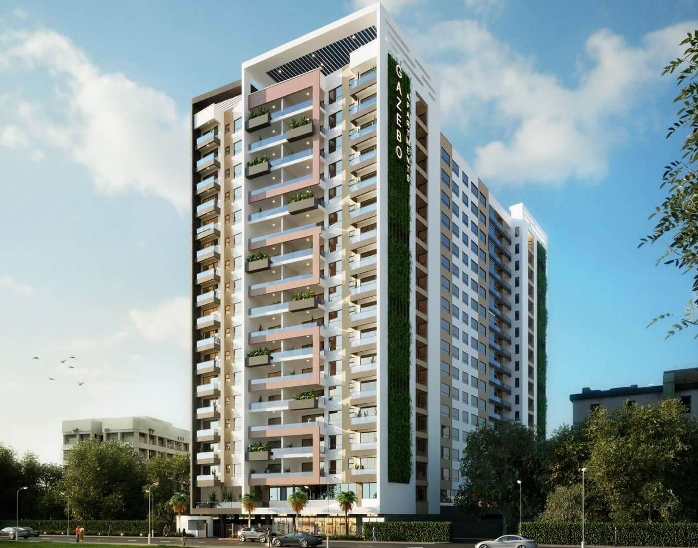 gazebo apartments 3d render